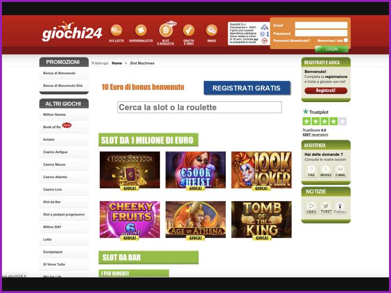 Límites de depósito y normas de recarga en Giochi24