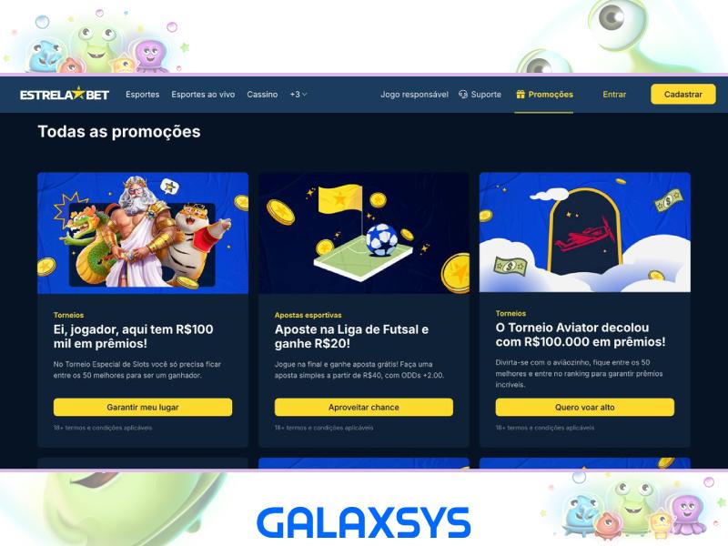 Bonus et promotions pour les joueurs de Cosmo Saga au Casino EstrelaBet