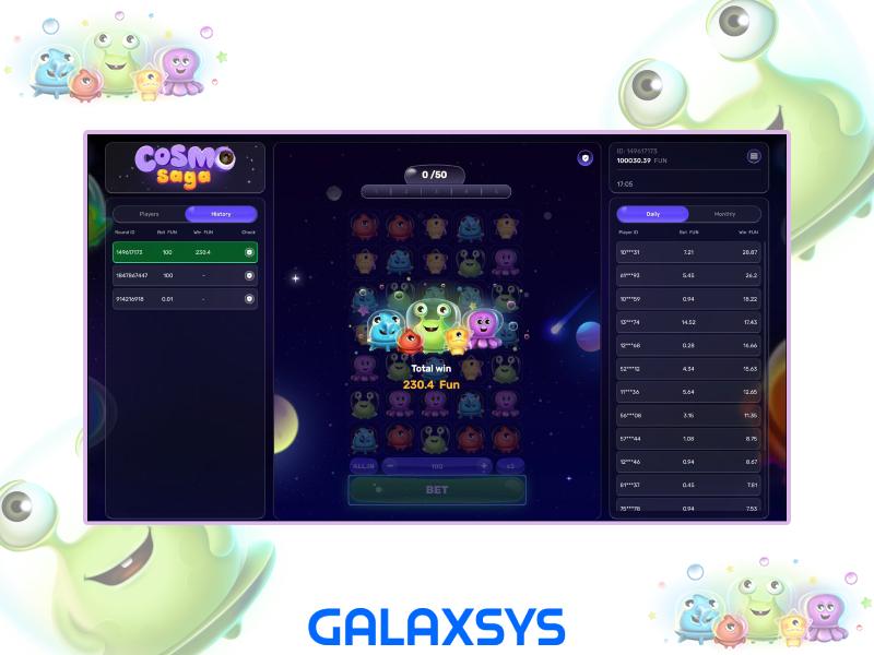 Casino pour jouer à Cosmo Saga Galaxsys