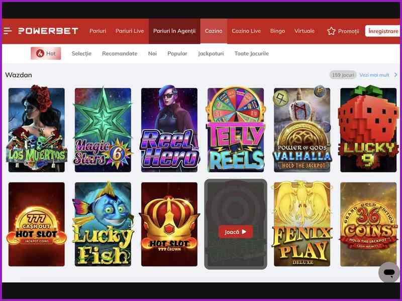 Estrutura e funcionalidades do casino PowerBet