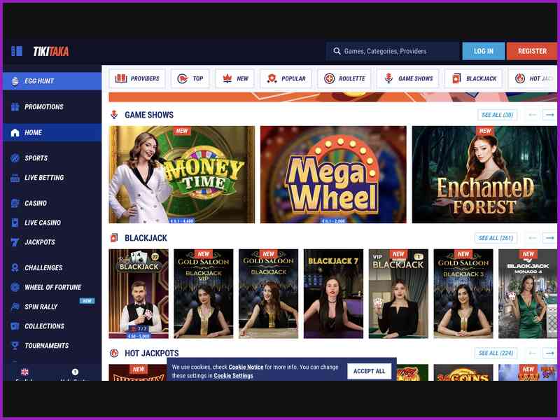 Tipos de bónus e condições das promoções da TikiTaka