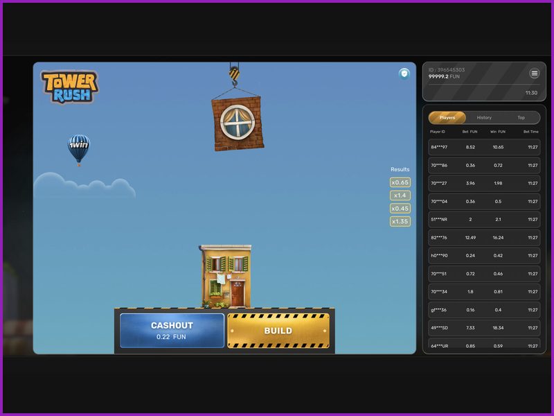 Минимальные и максимальные ставки в Tower Rush